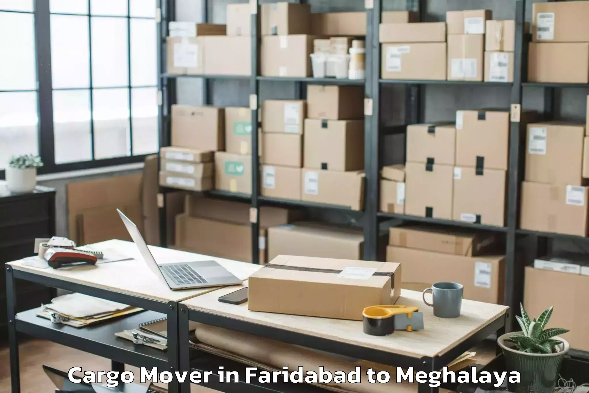 Book Faridabad to Songsak Cargo Mover